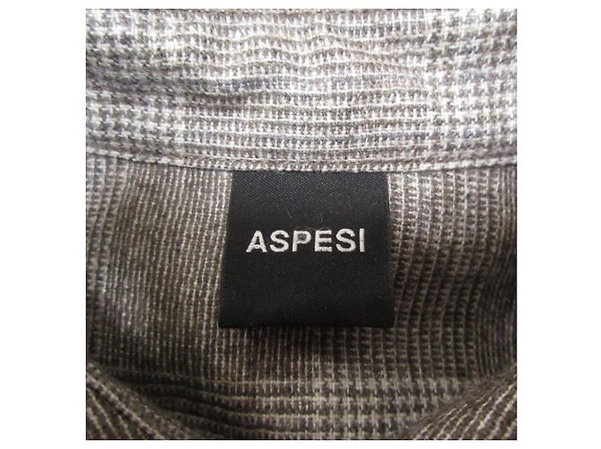 Autre Marque Langes Hemdkleid aus Woll-Kaschmir-Mischung Aspesi Braun - Ansicht 6