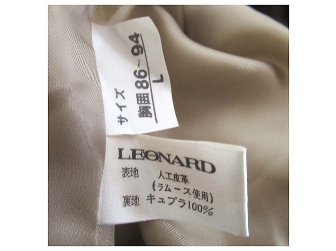 Autre Marque LEONARD FASHION Giacca leopardata Nero Beige - vista 6