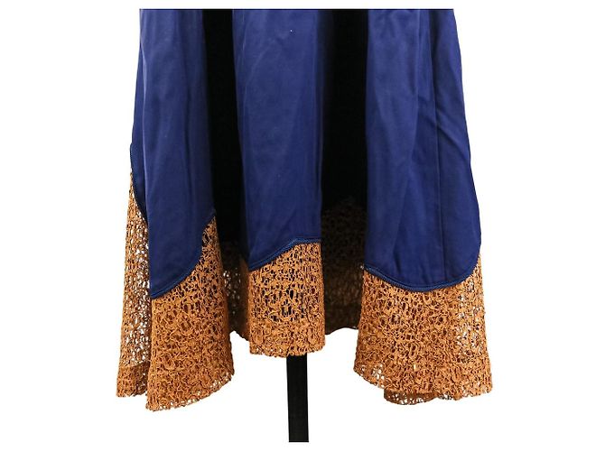 Autre Marque Vestido TOGA PULLA de rayón con bordados Azul Azul marino - vista 10