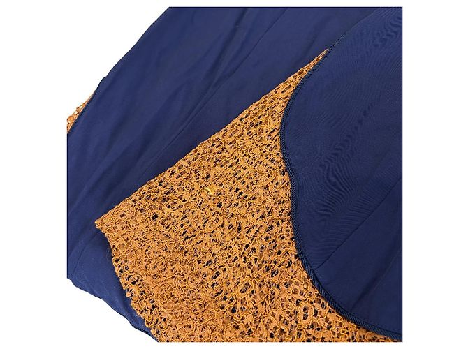 Autre Marque Vestido TOGA PULLA de rayón con bordados Azul Azul marino - vista 18