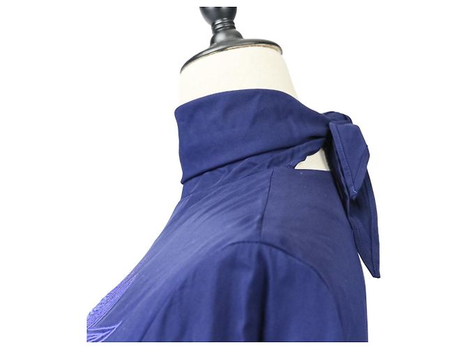 Autre Marque Vestido TOGA PULLA de rayón con bordados Azul Azul marino - vista 6