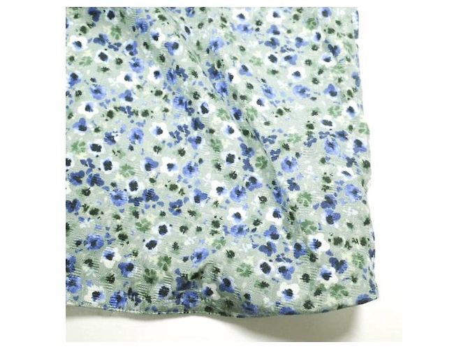 Autre Marque Abito Drawer PRE2 in cotone e seta Blu - vista 7