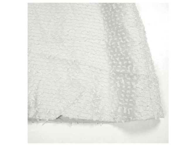 Autre Marque Camicia di seta con colletto a volant e bordo in organza Drawer Marrone Grigio - vista 7
