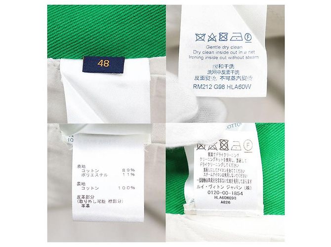 Chaqueta vaquera de mezcla de algodón Monogram Louis Vuitton Verde - vista 10