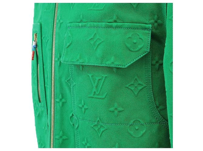 Chaqueta vaquera de mezcla de algodón Monogram Louis Vuitton Verde - vista 11