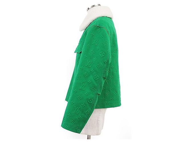 Chaqueta vaquera de mezcla de algodón Monogram Louis Vuitton Verde - vista 13