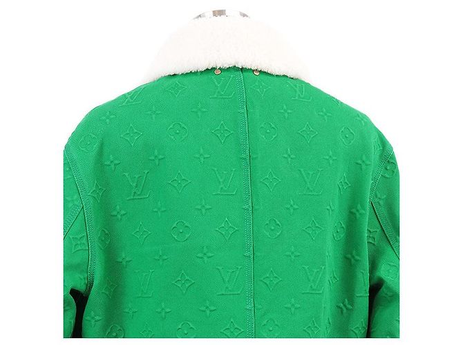 Chaqueta vaquera de mezcla de algodón Monogram Louis Vuitton Verde - vista 14