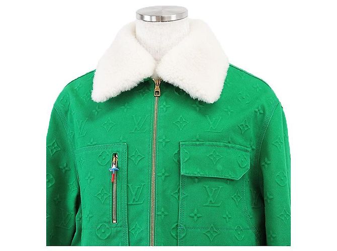 Chaqueta vaquera de mezcla de algodón Monogram Louis Vuitton Verde - vista 2