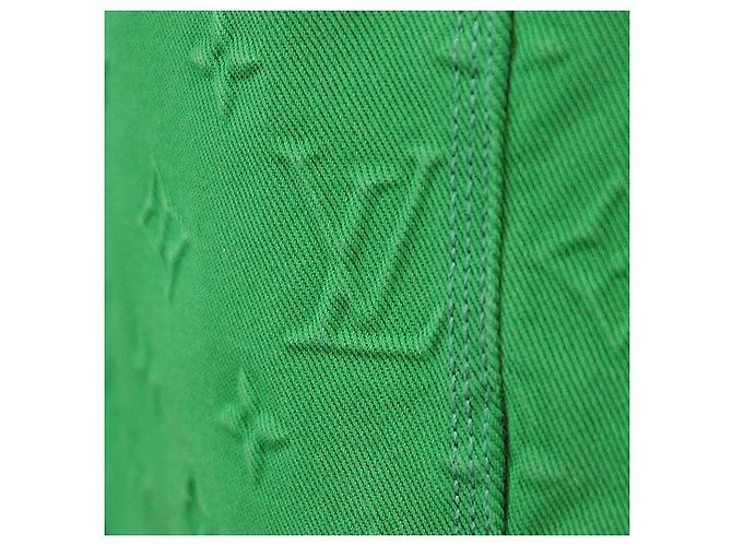 Chaqueta vaquera de mezcla de algodón Monogram Louis Vuitton Verde - vista 3