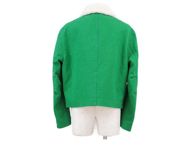 Chaqueta vaquera de mezcla de algodón Monogram Louis Vuitton Verde - vista 6