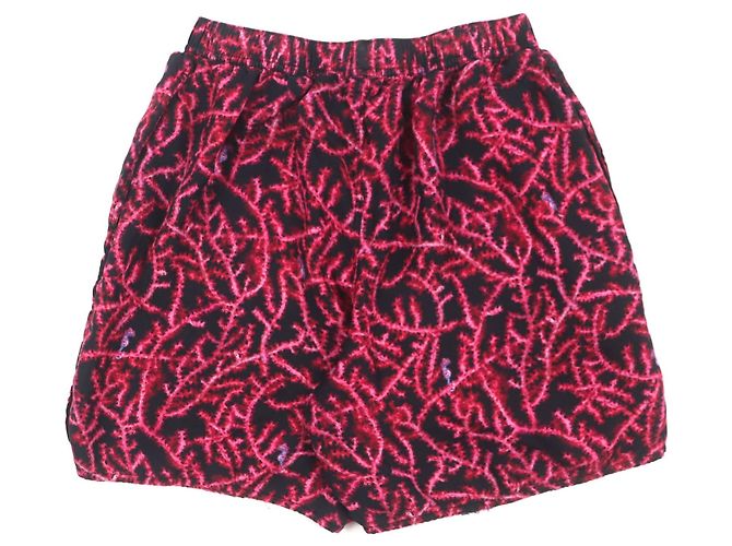 Short de seda Dior Preto Rosa - vista 2