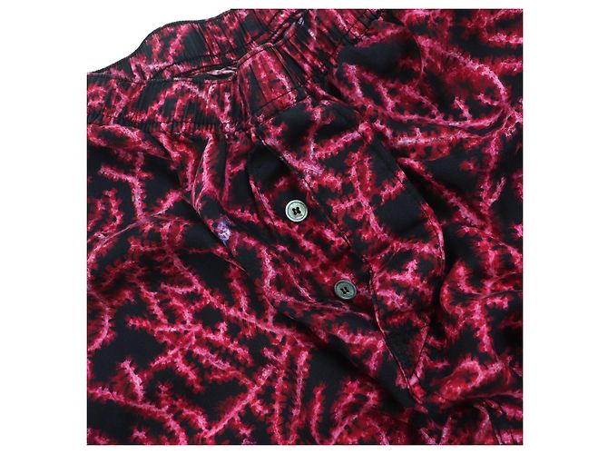 Short de seda Dior Preto Rosa - vista 5