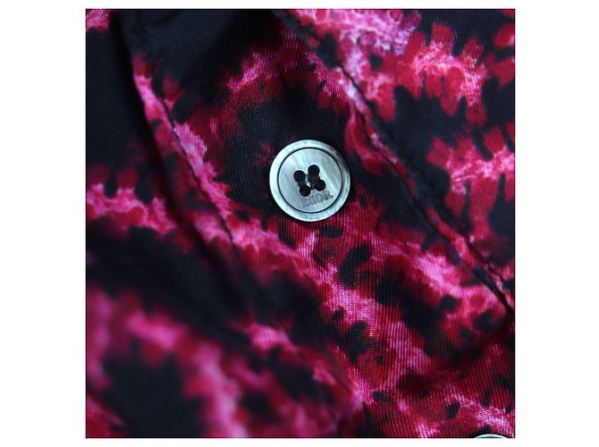 Short de seda Dior Preto Rosa - vista 6