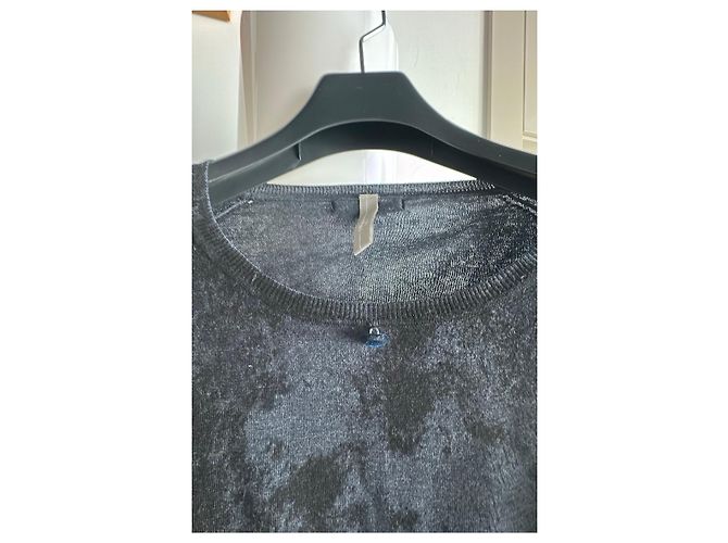 Jersey de punto gris con estampado abstracto High Gris antracita - vista 3
