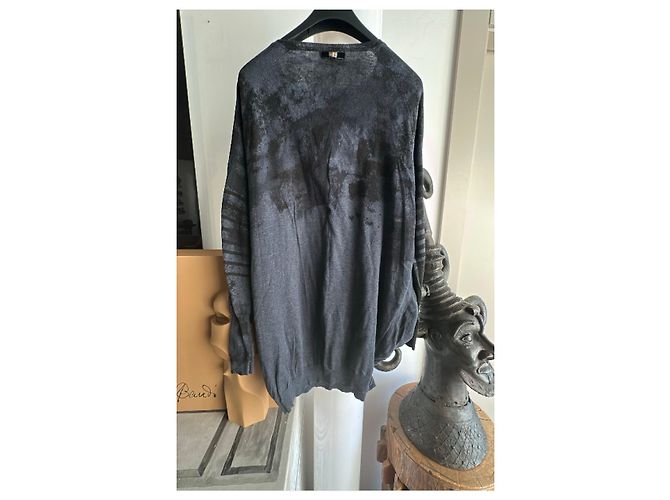 Jersey de punto gris con estampado abstracto High Gris antracita - vista 7