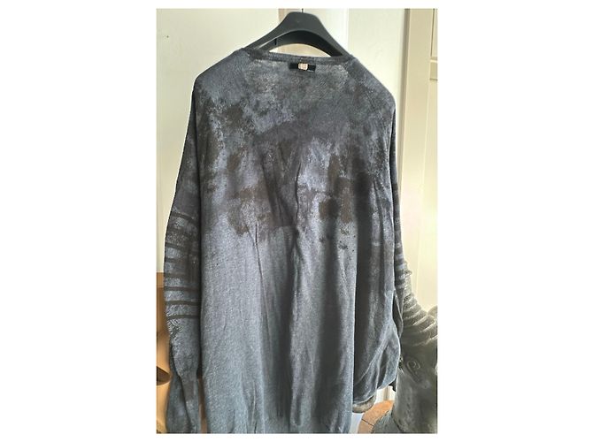 Jersey de punto gris con estampado abstracto High Gris antracita - vista 8