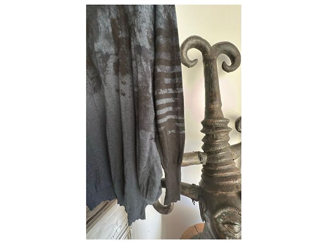 Jersey de punto gris con estampado abstracto High Gris antracita - vista 9