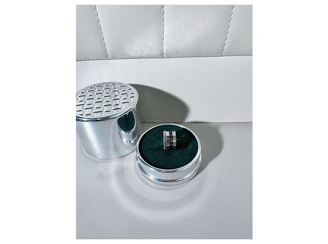 Boucheron Quatre Black Series Platin & Keramik Ring Silber - Ansicht 6