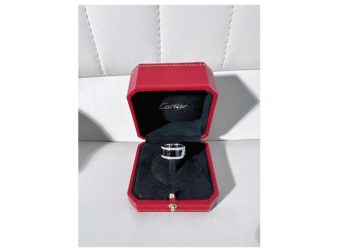 Anello Cartier Angel Kiss in Oro Bianco e Ceramica Nera Nero - vista 6