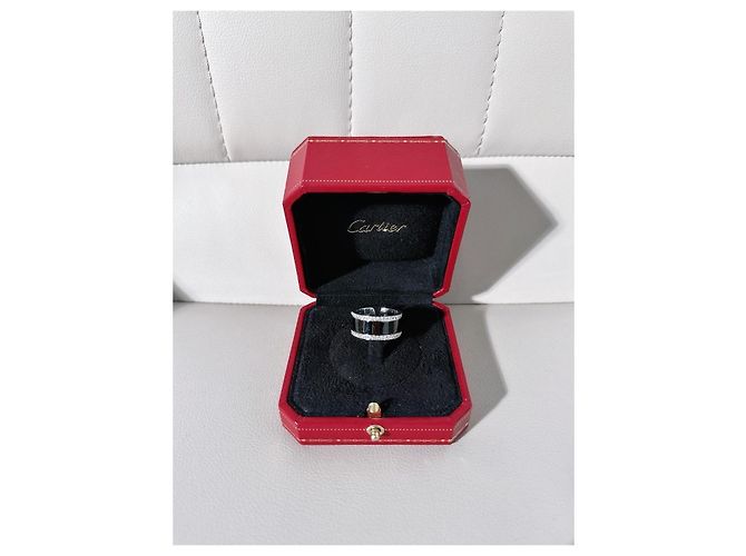 Anello Cartier Angel Kiss in Oro Bianco e Ceramica Nera Nero - vista 7
