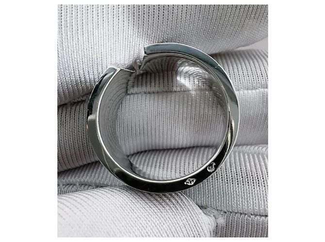 Anello Cartier Angel Kiss in Oro Bianco e Ceramica Nera Nero - vista 9