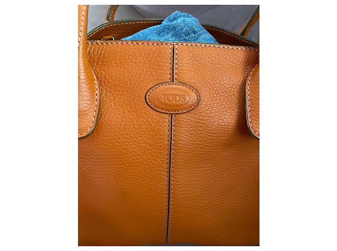 Tod's Borsa in pelle granulata arancione - vista 6