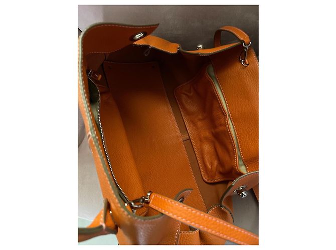 Tod's Borsa in pelle granulata arancione - vista 7