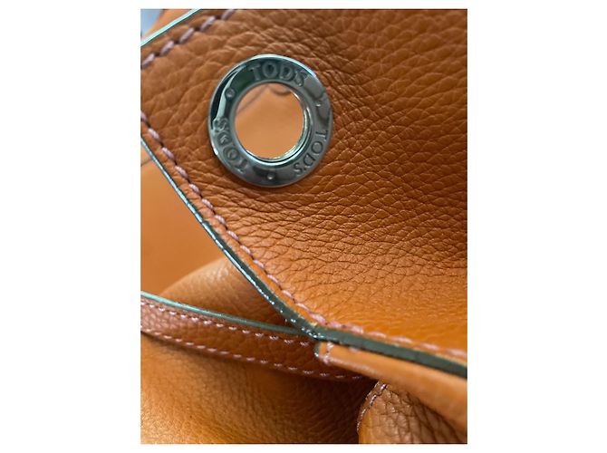Tod's Borsa in pelle granulata arancione - vista 9