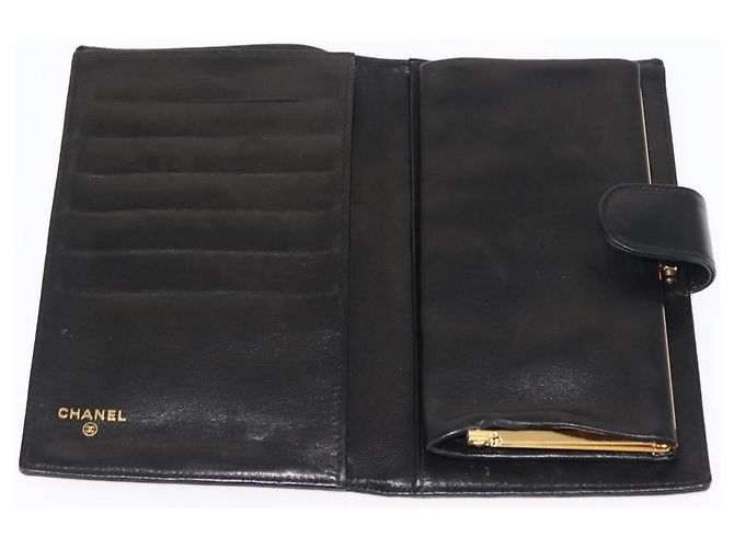 Chanel Timeless CC French Leather Long Negro - vista 5