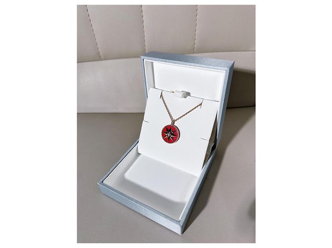 Collana Dior Rose des Vents Octagram Rosso - vista 5