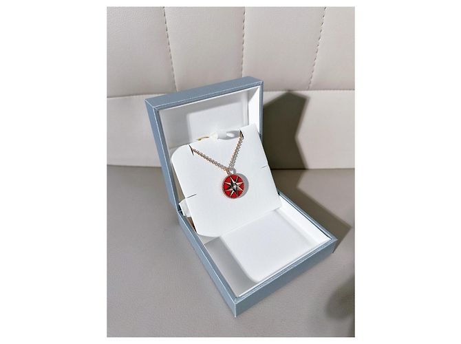 Collana Dior Rose des Vents Octagram Rosso - vista 6