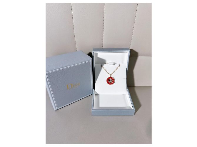 Collana Dior Rose des Vents Octagram Rosso - vista 8