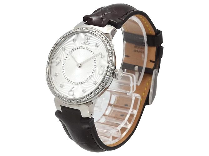 Orologio Louis Vuitton Tambour Diamond Bezel Q13ML da donna - vista 2