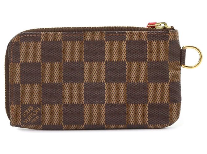 Louis Vuitton T&B Damier Pochette Cles Wallet Castaño Damier ebene - vista 2