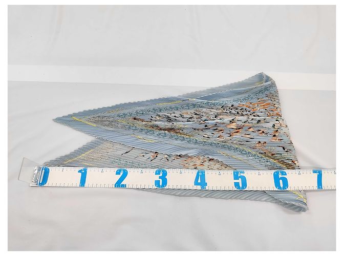 Hermès Hermes Triangle Scarves Silk Blue - view 3