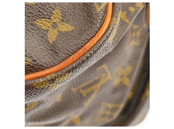 Borsa Louis Vuitton Saumur in tela Monogram 35 Marrone - vista 7