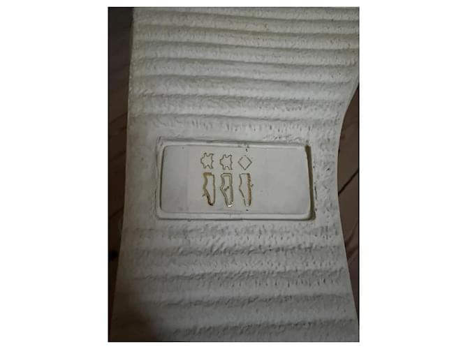 Toga Pulla High-Top-Sneaker Weiß Leder Nieten Metallisch - Ansicht 6