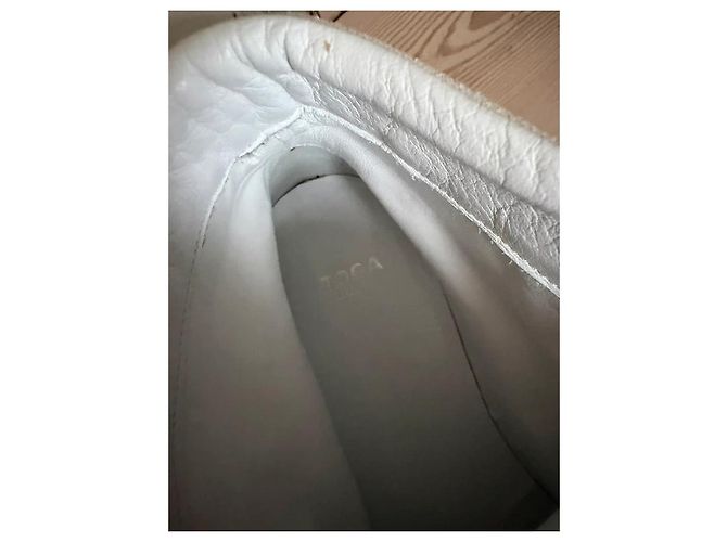 Toga Pulla High-Top-Sneaker Weiß Leder Nieten Metallisch - Ansicht 8