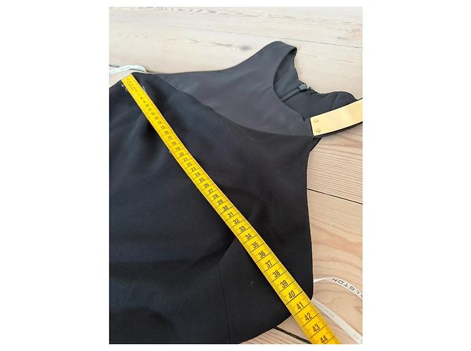 Halston Heritage Tuta Nera con Dettagli Dorati Nero - vista 12