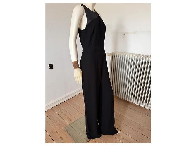 Halston Heritage Tuta Nera con Dettagli Dorati Nero - vista 5