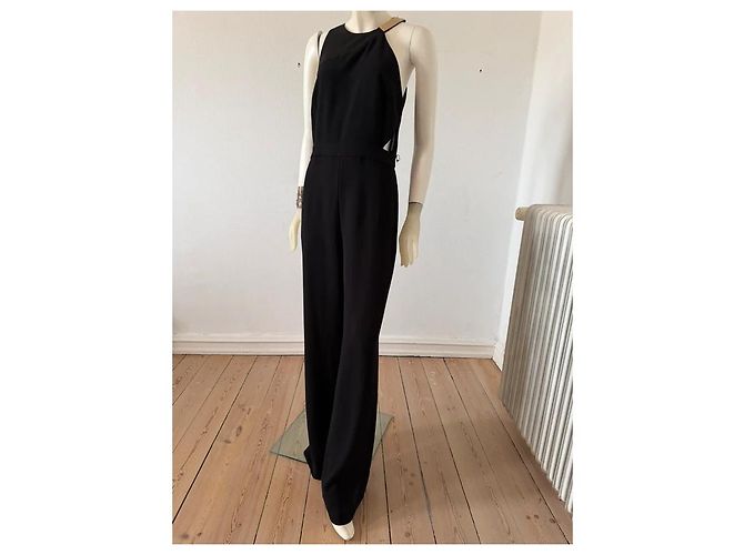 Halston Heritage Tuta Nera con Dettagli Dorati Nero - vista 6