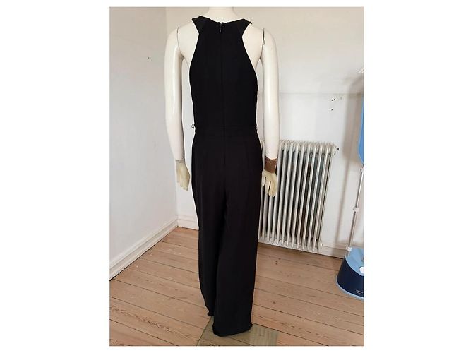 Halston Heritage Tuta Nera con Dettagli Dorati Nero - vista 7