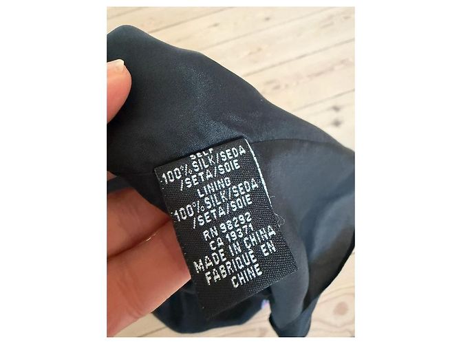 Tibi Abito in seta nera con stampa floreale e scollo a V Nero Multicolore - vista 9