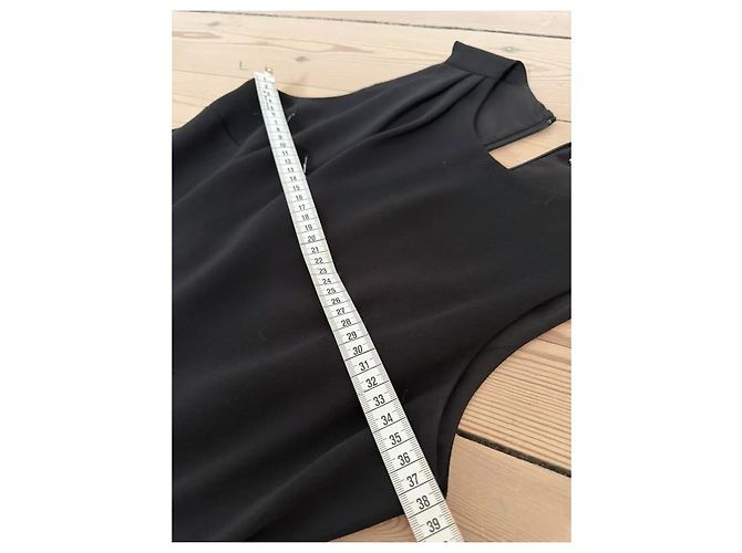 Halston Heritage Tuta Asimmetrica Nera Nero - vista 11