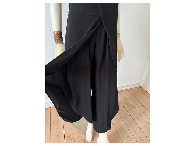 Halston Heritage Tuta Asimmetrica Nera Nero - vista 2