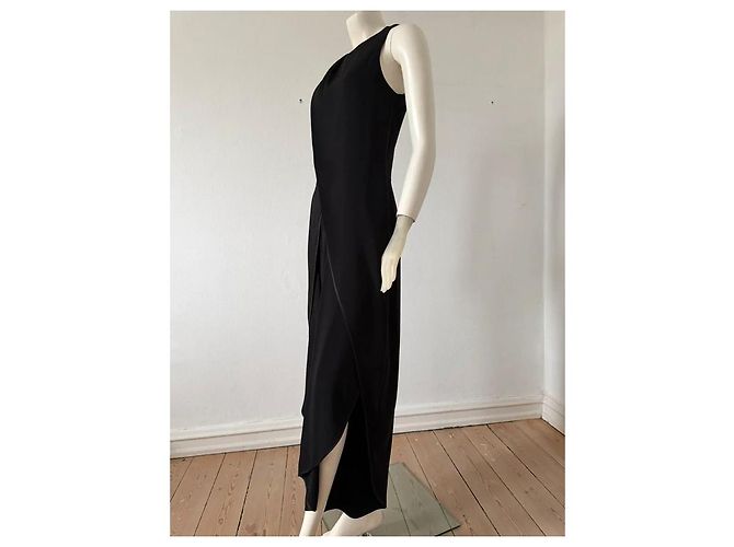 Halston Heritage Tuta Asimmetrica Nera Nero - vista 4