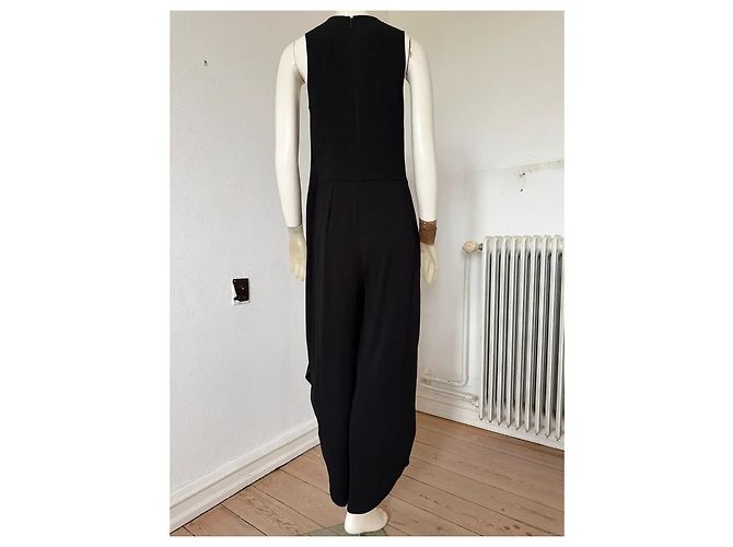 Halston Heritage Tuta Asimmetrica Nera Nero - vista 5