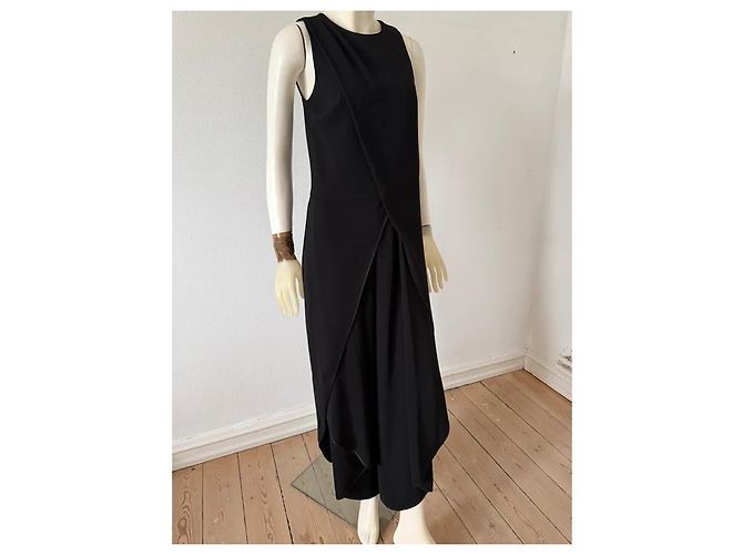 Halston Heritage Tuta Asimmetrica Nera Nero - vista 6