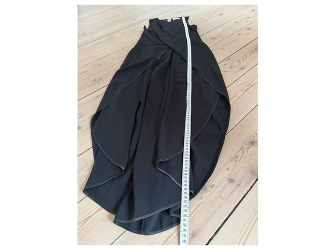 Halston Heritage Tuta Asimmetrica Nera Nero - vista 9