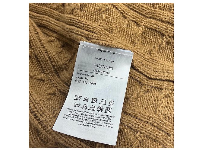 Cardigan in maglia marrone con piume Valentino - vista 7